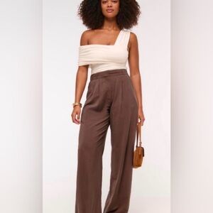 Abercrombie & Fitch Sloane Curve Love Tailored Wide Leg Pant